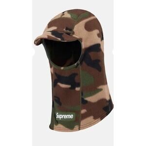 Supreme X Polartec Brim Balaclava • Woodland Camo • Cross-Posted • Firm